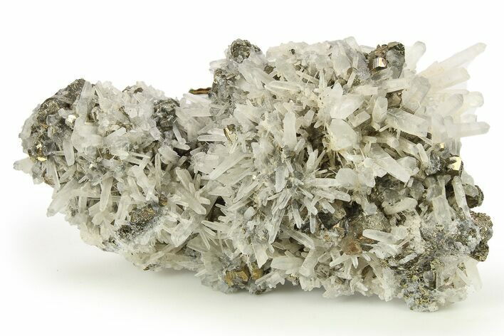 Quartz and Pyrite Crystal Cluster - Peru #276045